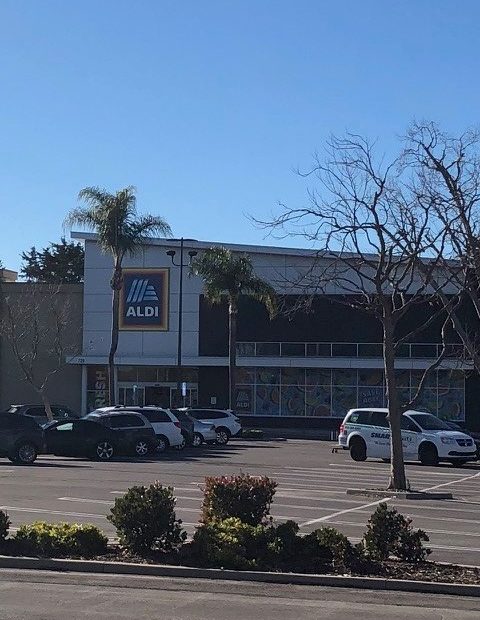 An Aldi grocery store.