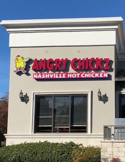 An Angry Chickz restaurant.